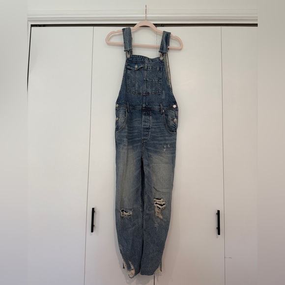 We The Free Denim - We The Free Blue Denim Overalls